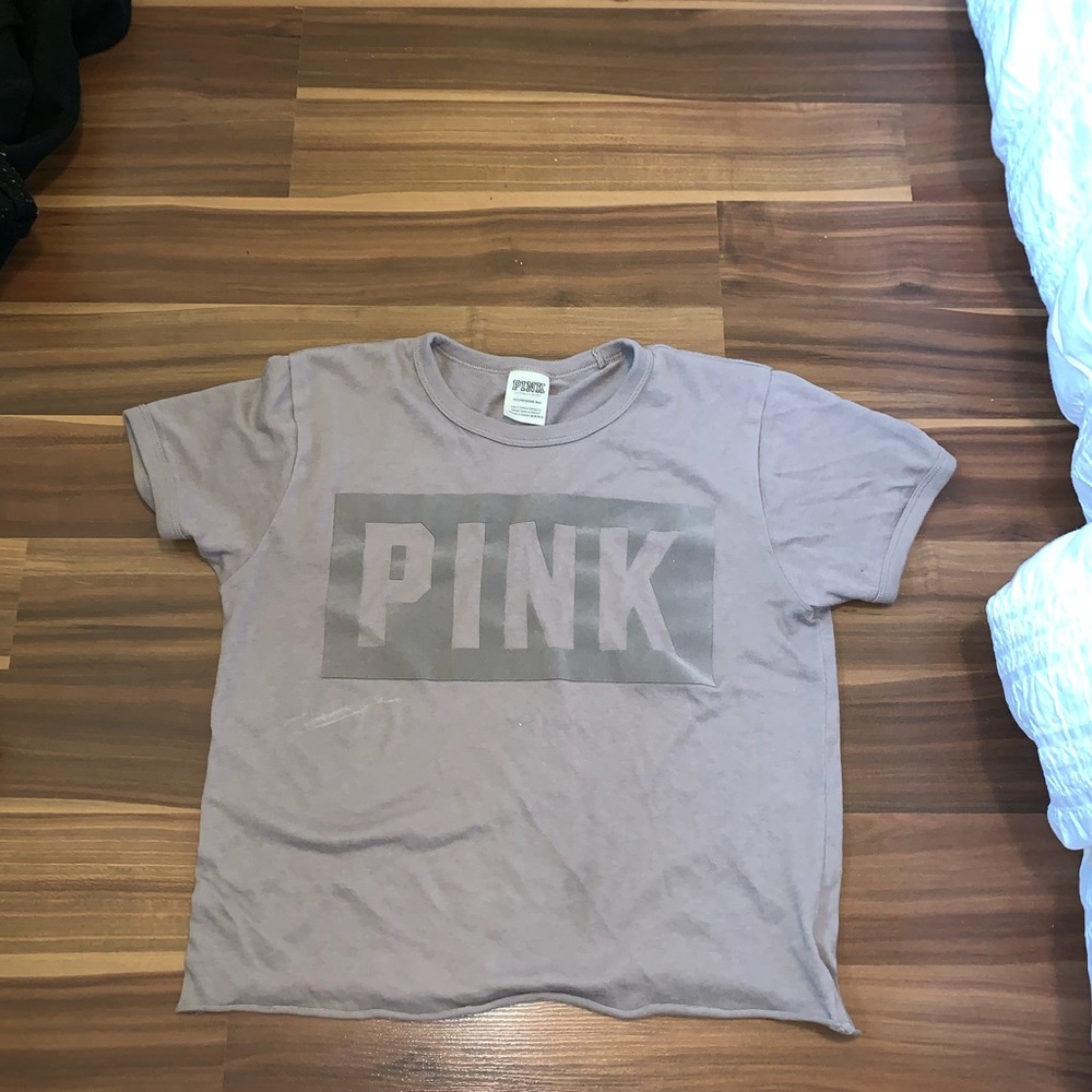 Purple/Grey velvet lettering PINK top